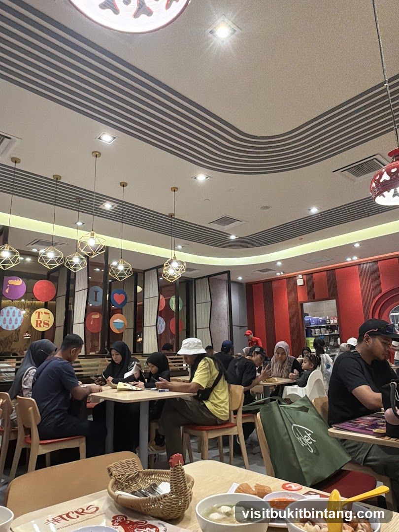 Restaurant Interior with Diners
