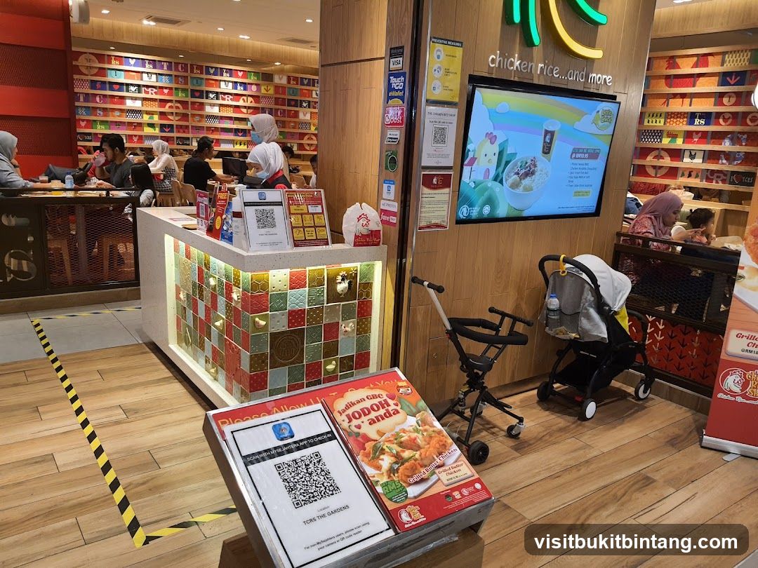 Restaurant Counter and Seating Area