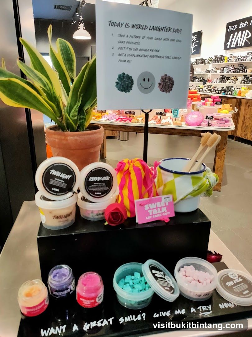 Lush Cosmetics World Laughter Day Promotion