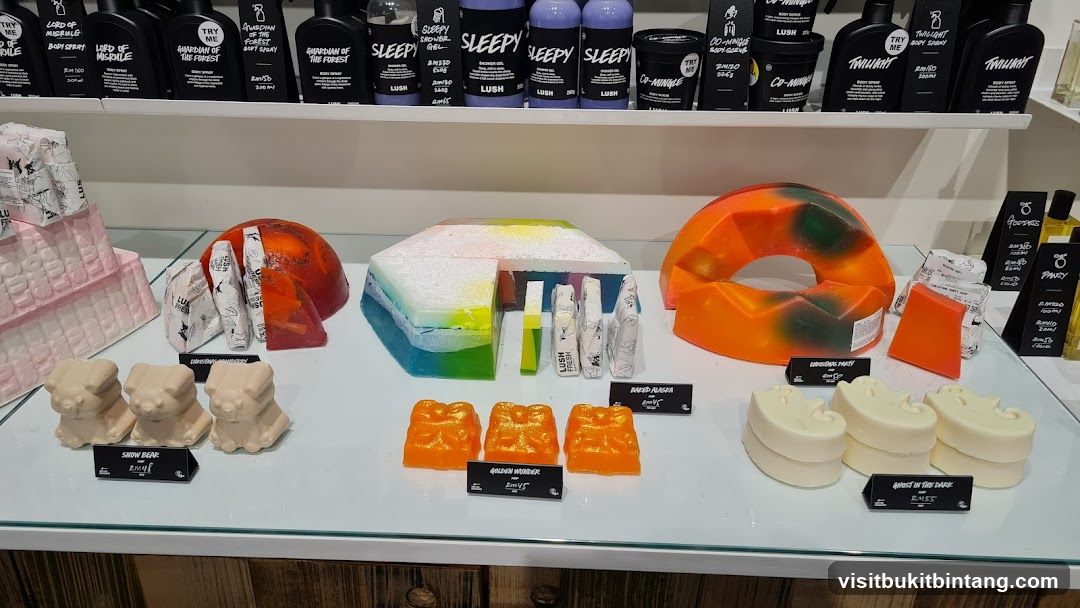 Lush Products Display