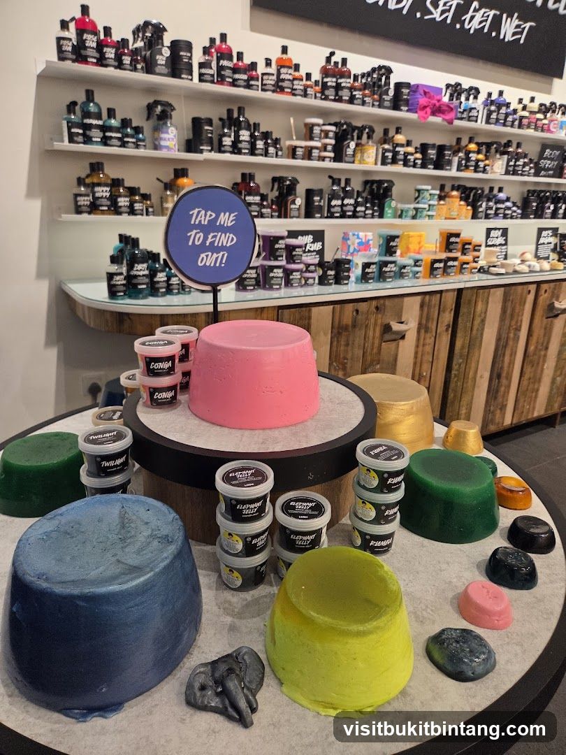Lush Cosmetics Display
