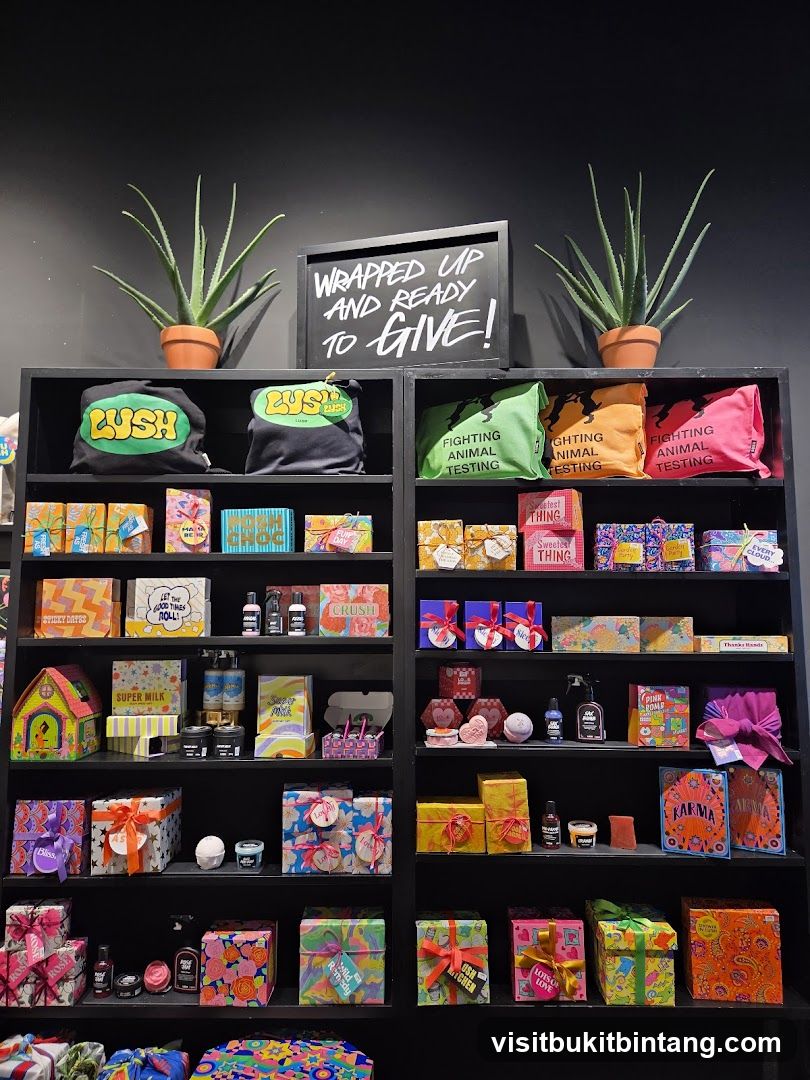 Lush Products Display