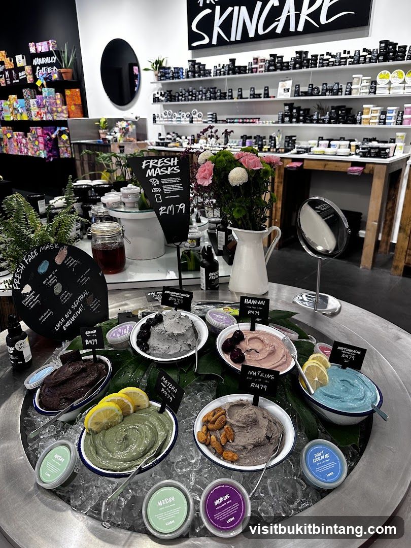 Lush Skincare Display