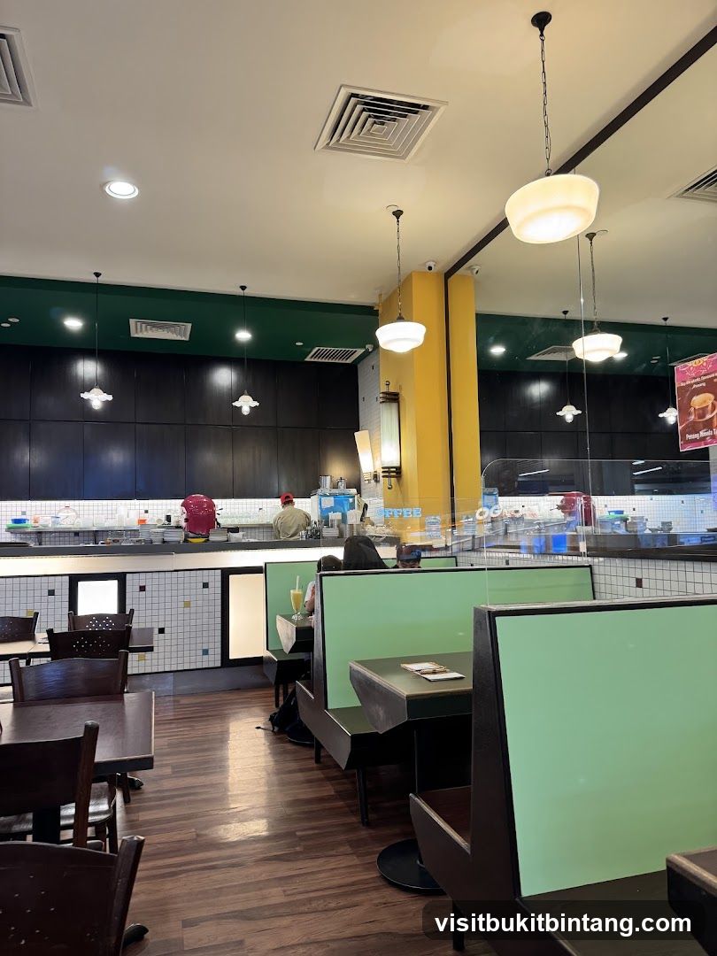 Restaurant Interior with Booths and Tables