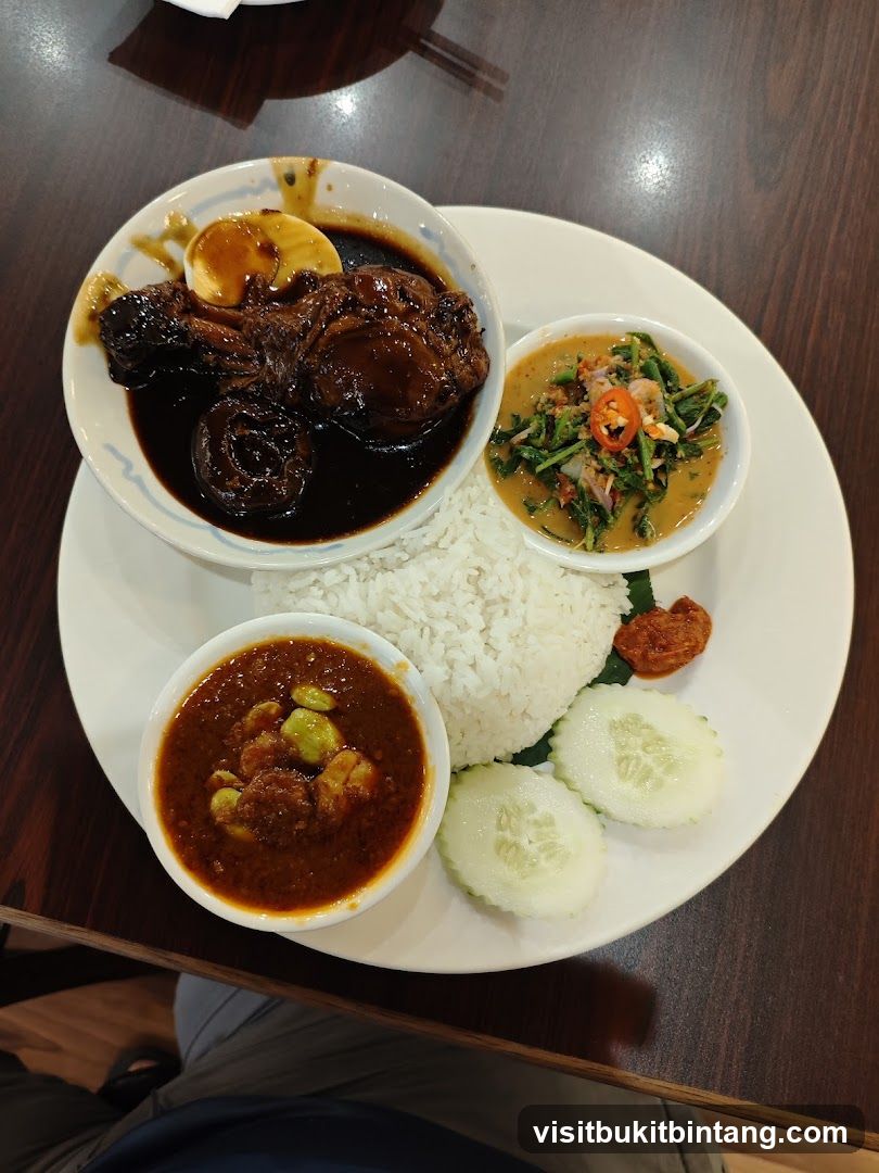 Nasi Lemak with Chicken and Petai