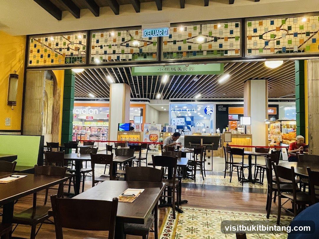 Restaurant Interior with Stained Glass Accents