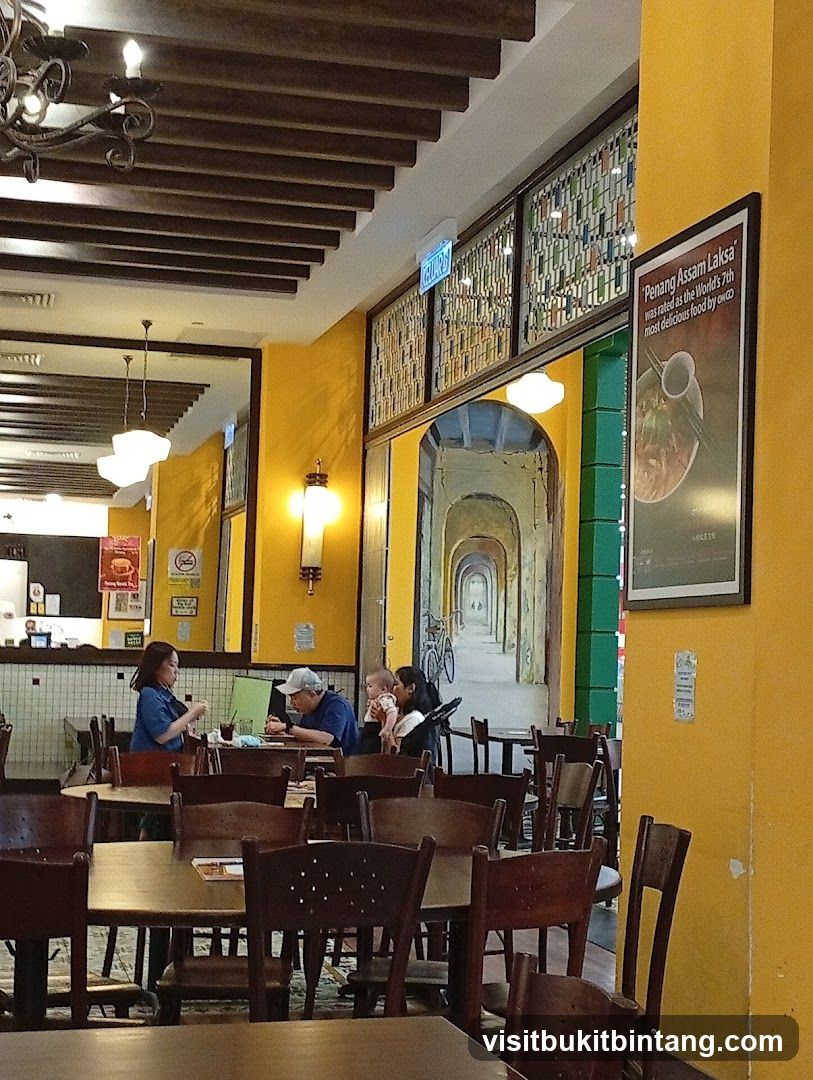 Restaurant Interior with People Dining