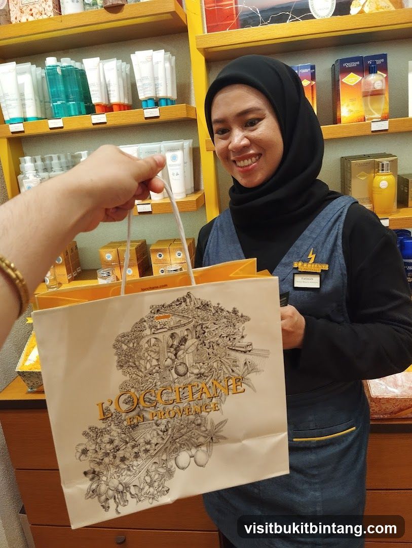 Sales Associate with Shopping Bag