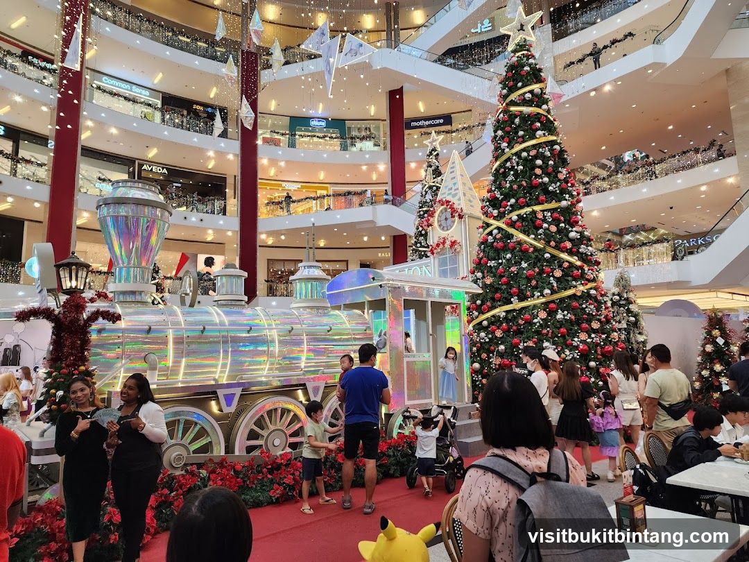 Christmas Decorations in a Mall