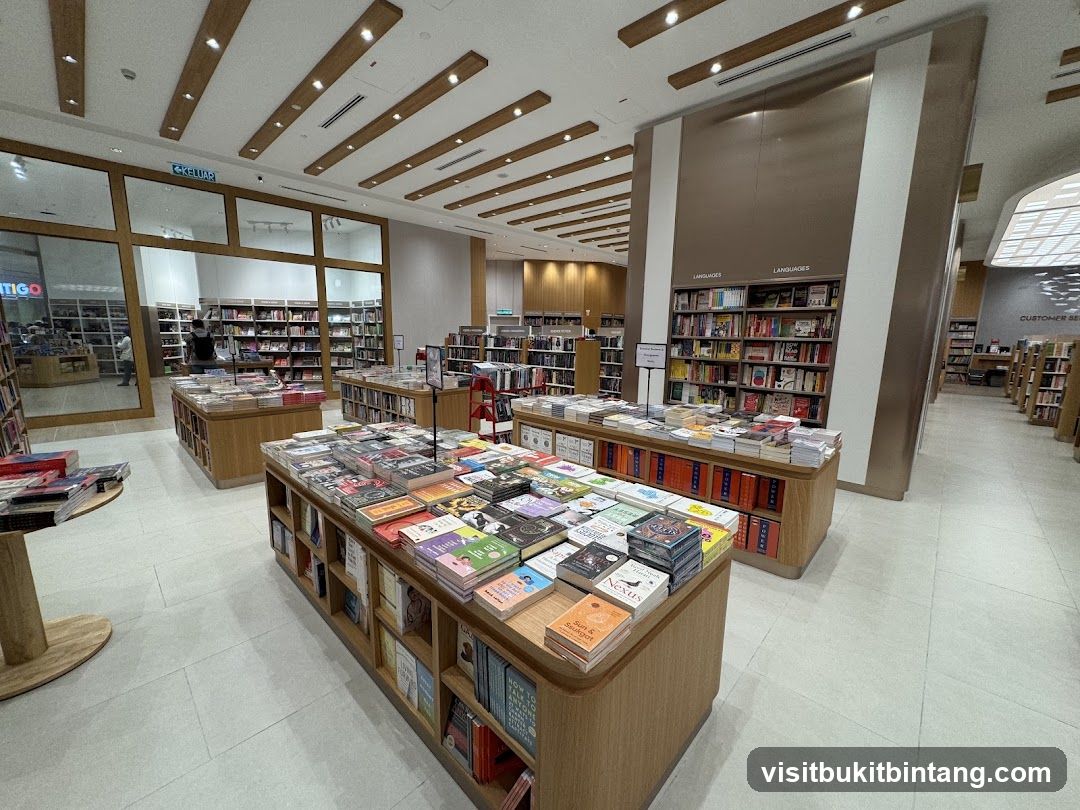 Interior of a bookstore