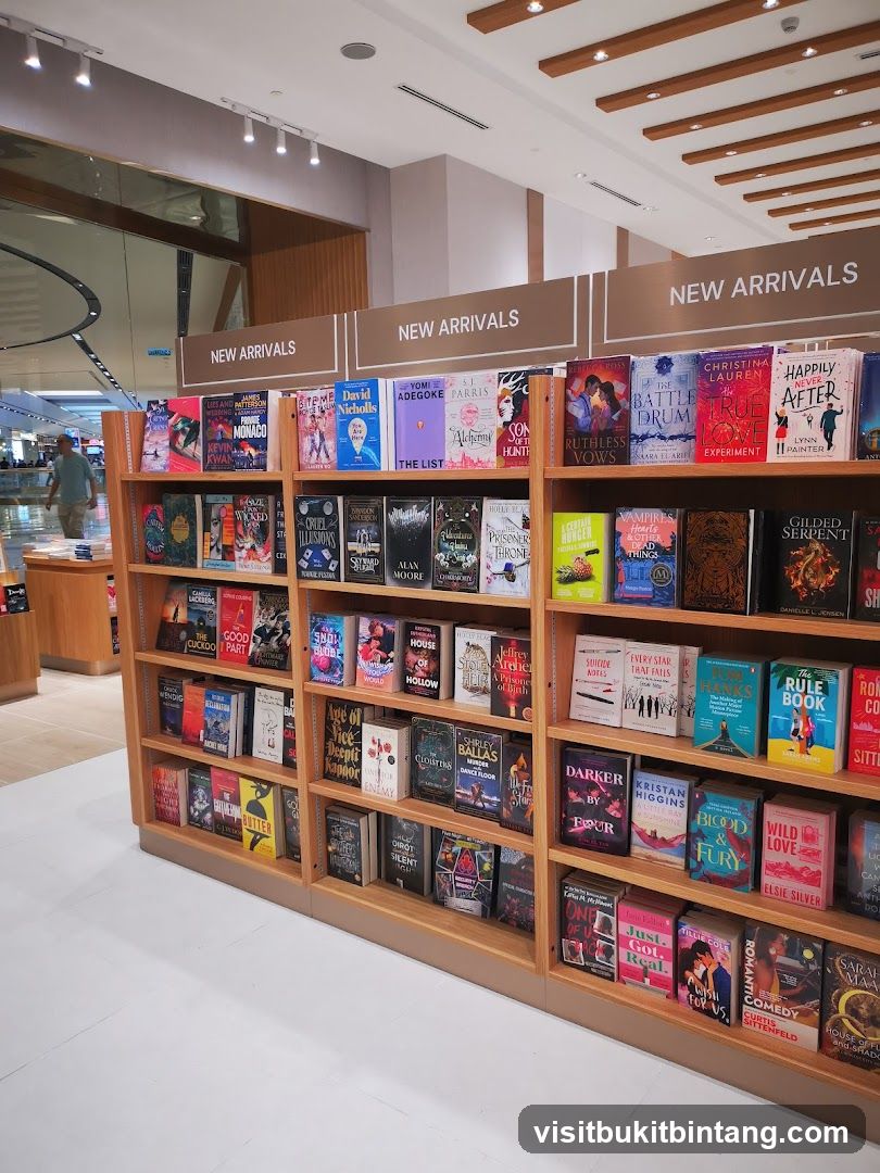 Bookstore interior with shelves of books