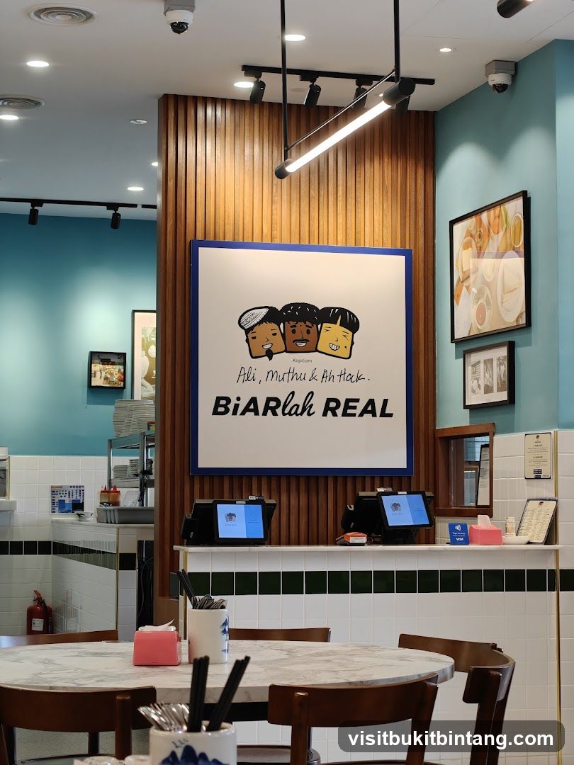 Restaurant Interior with Artwork