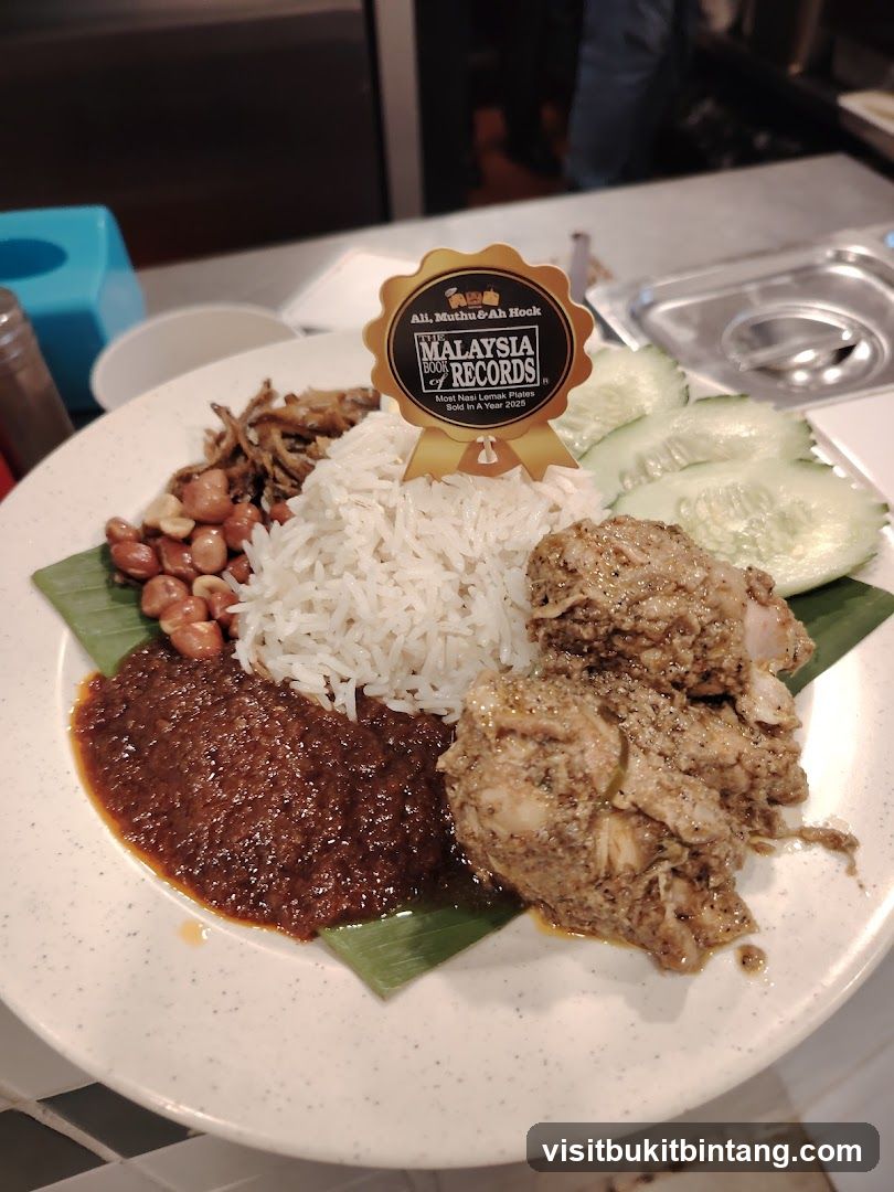 Nasi Lemak with Malaysia Book of Records Award