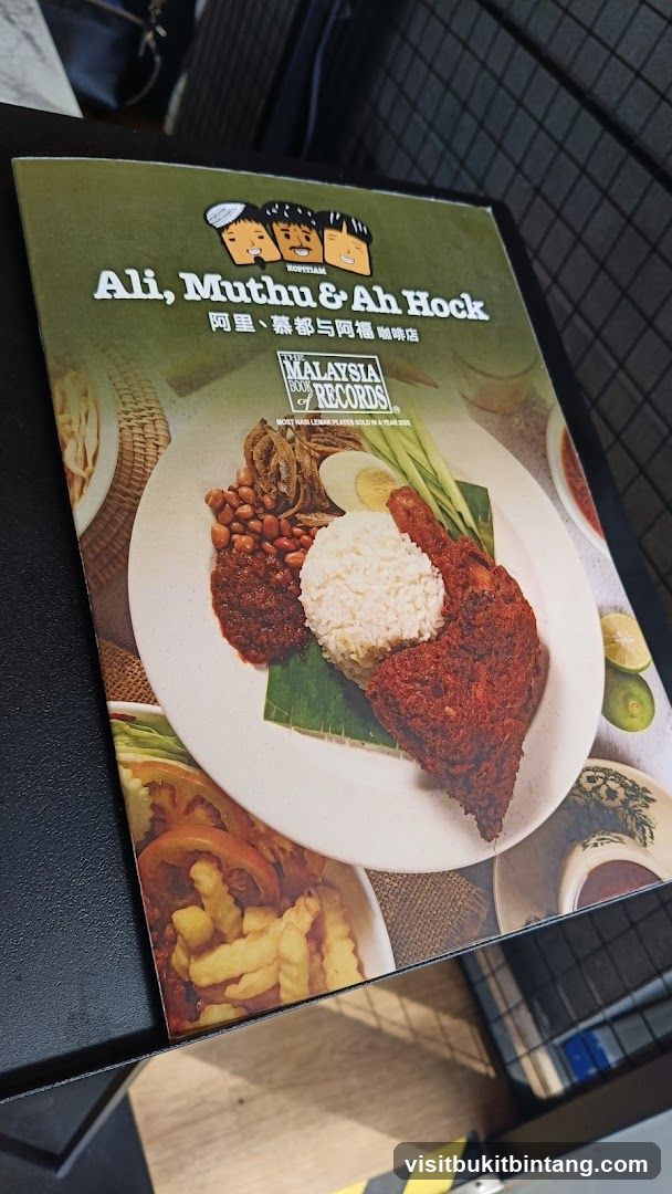 Ali, Muthu & Ah Hock Menu
