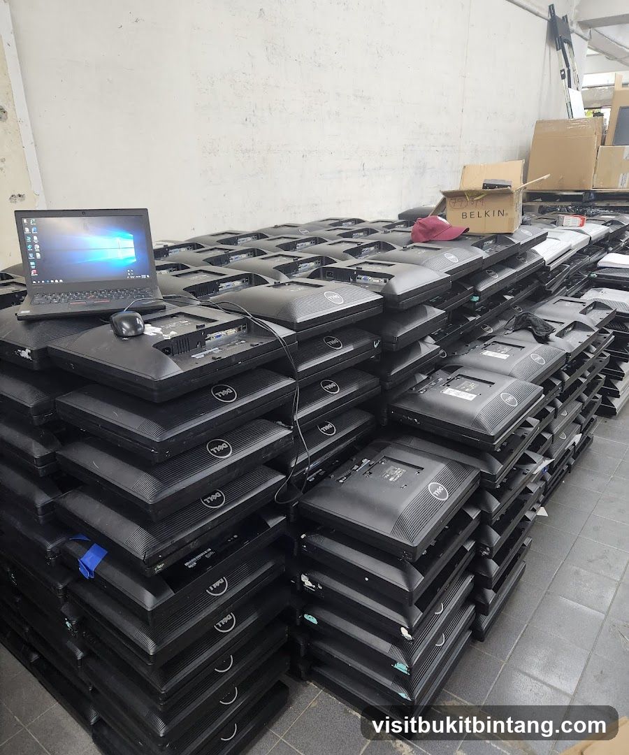 Stack of Dell Monitors