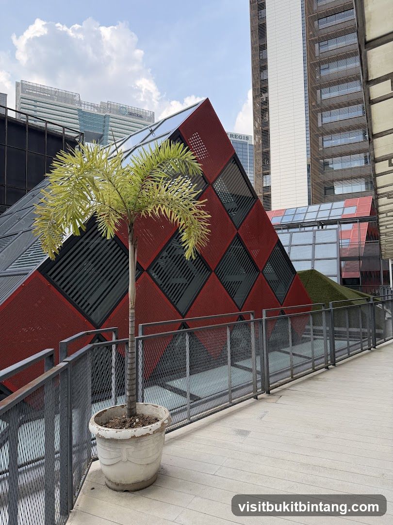 Modern Architecture with Palm Tree