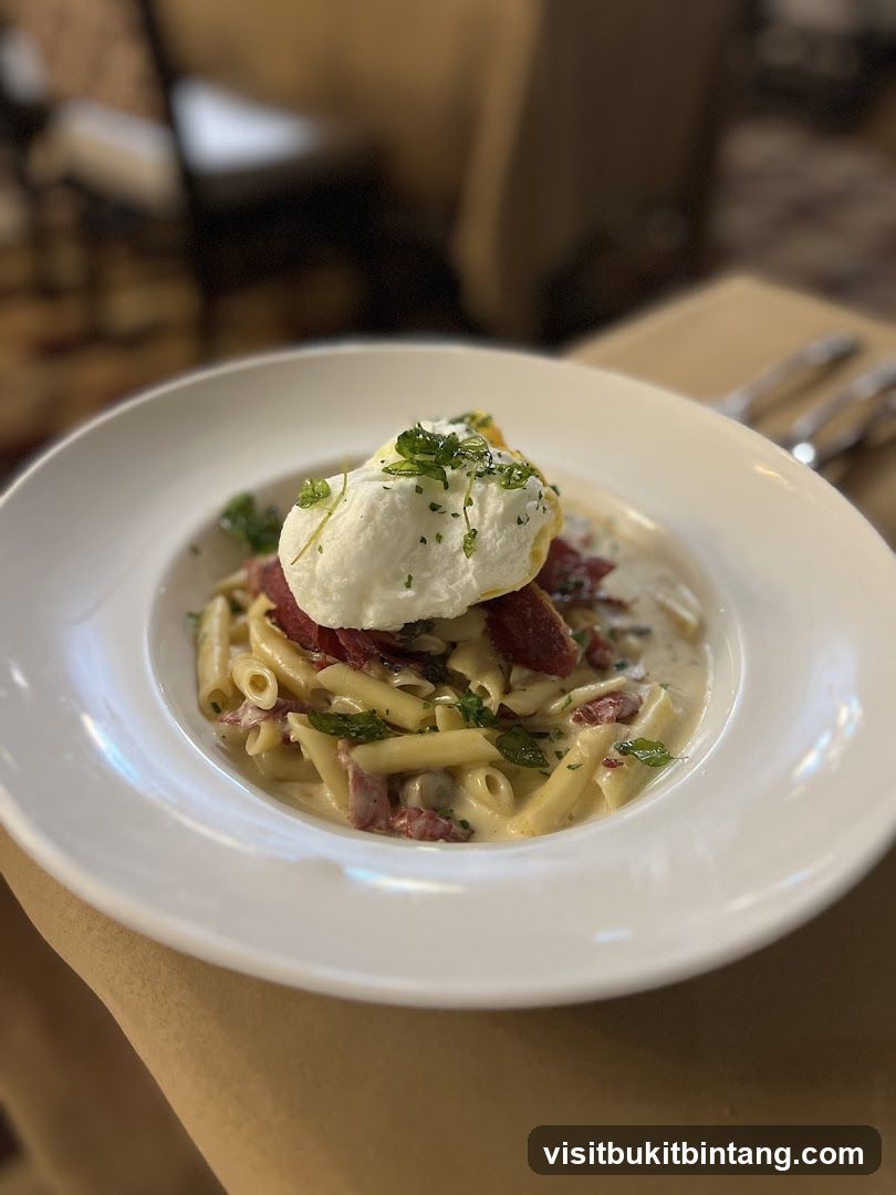 Pasta Dish with Poached Egg