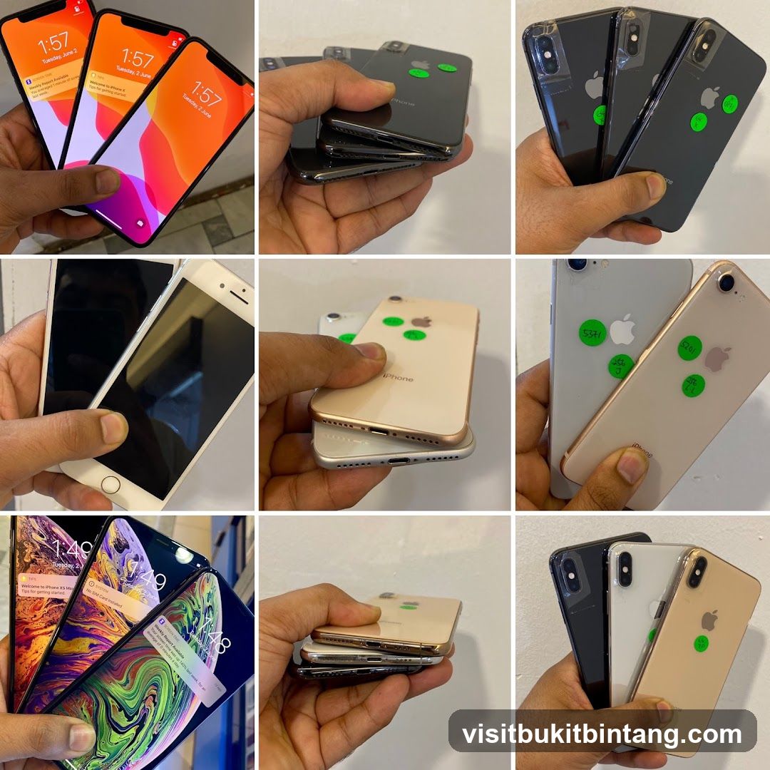 Collection of iPhones