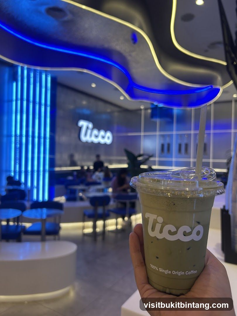 Iced Matcha Latte at Ticco