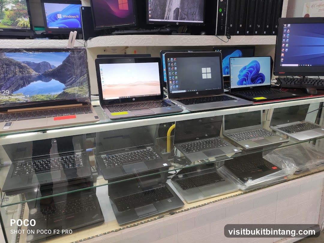 Laptops on Display