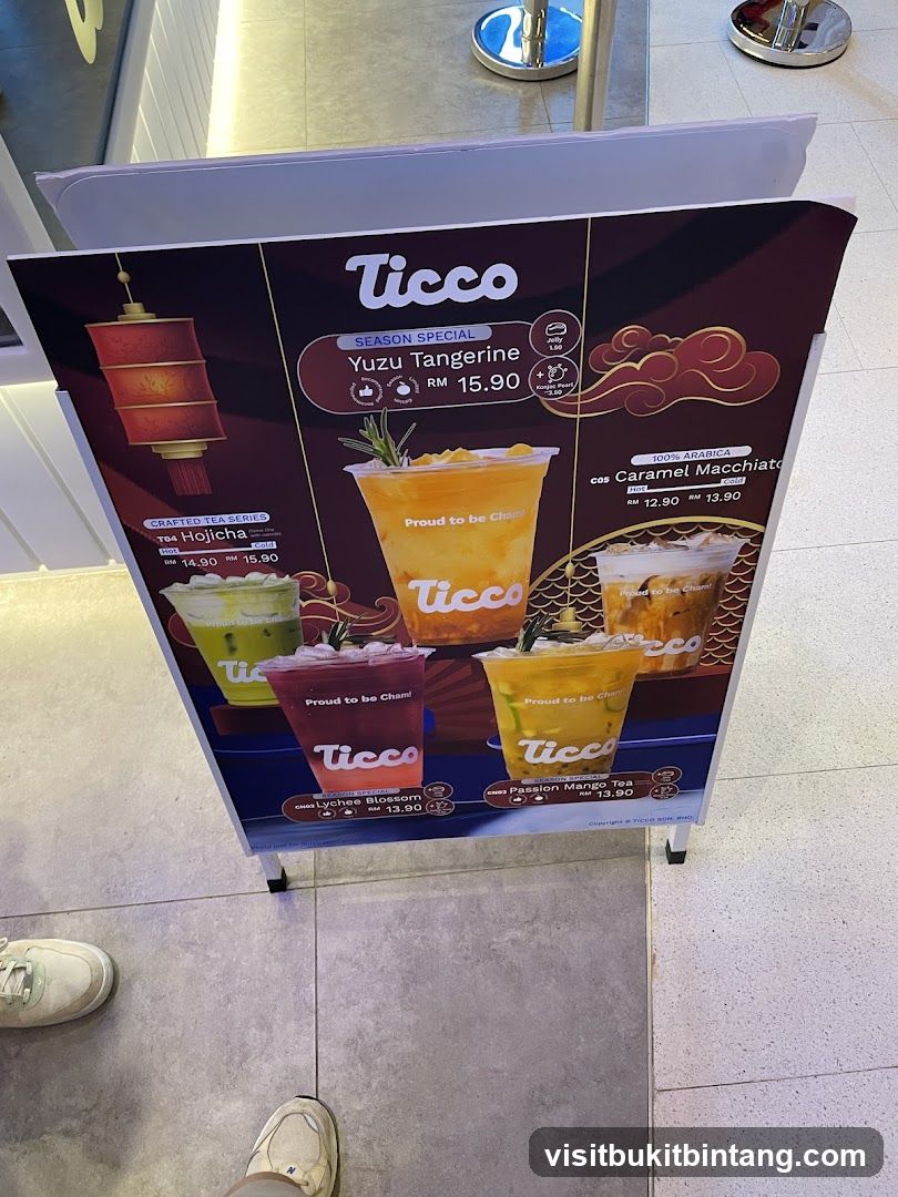 Ticco Drink Menu