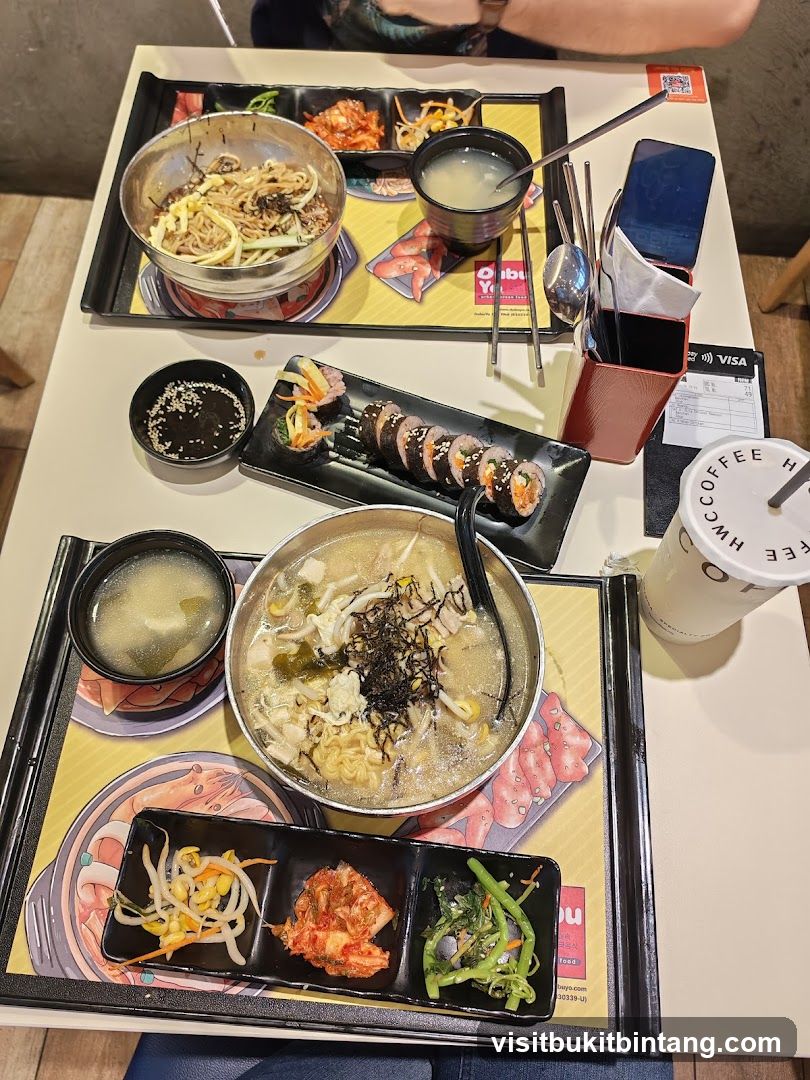 Korean Food Spread