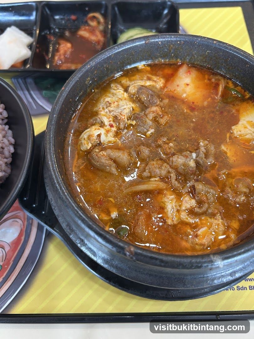 Korean Stew with Side Dishes