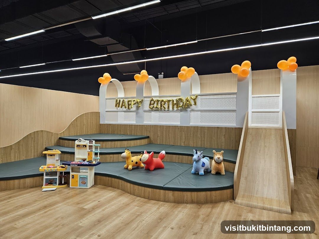 Children's Play Area with Birthday Decorations