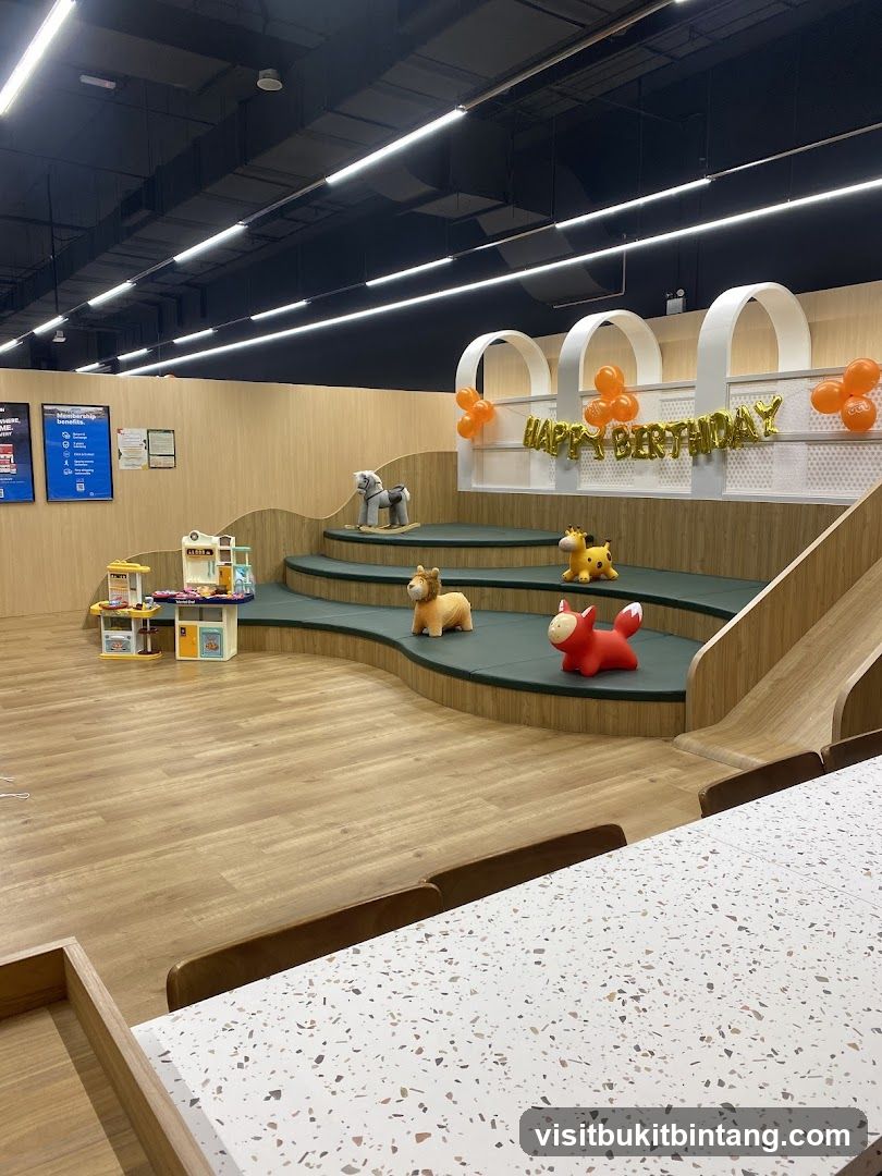 Children's Play Area with Birthday Decorations