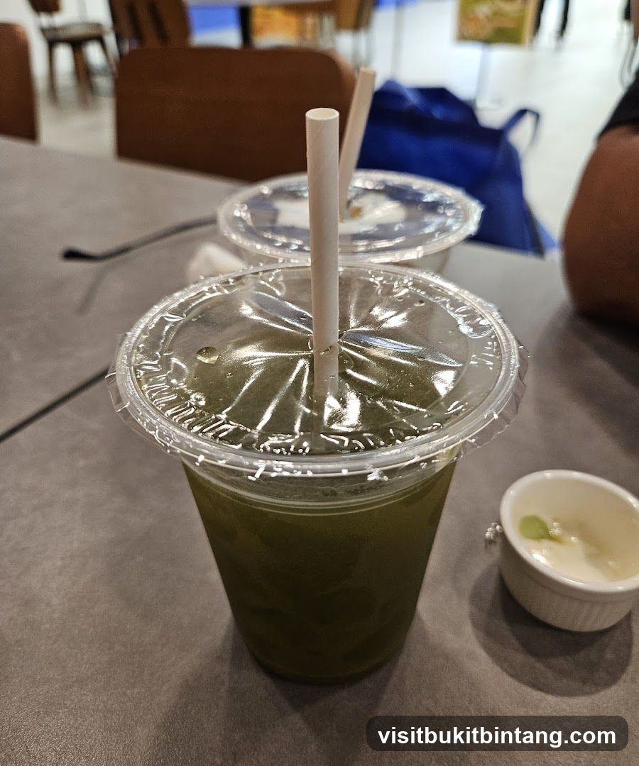 Green Drink with Straw
