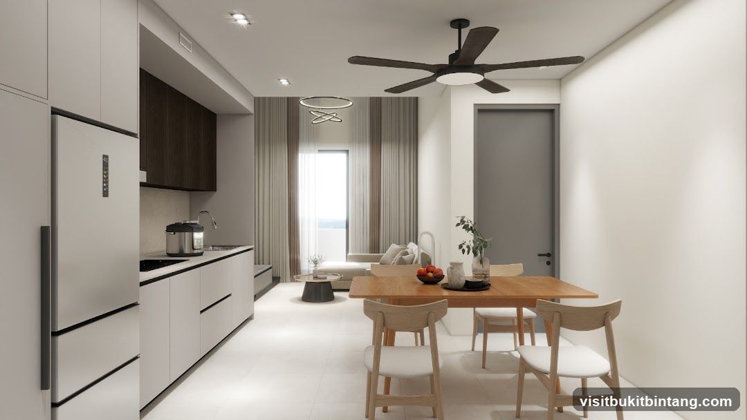 Modern Dining and Kitchen Area