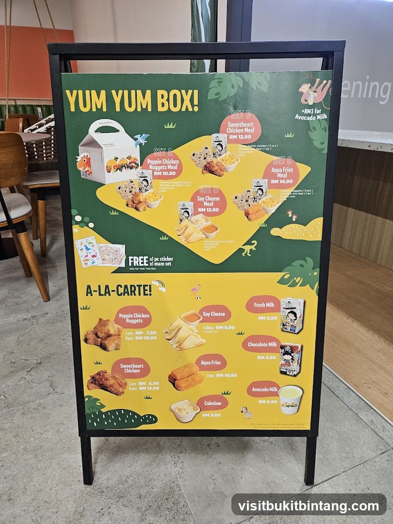 Yum Yum Box Menu