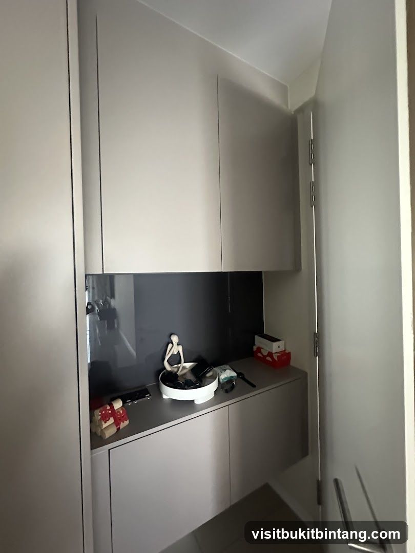 Modern Cabinet with Decorative Items