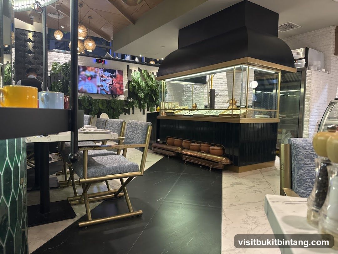 Restaurant Interior with Display Counter