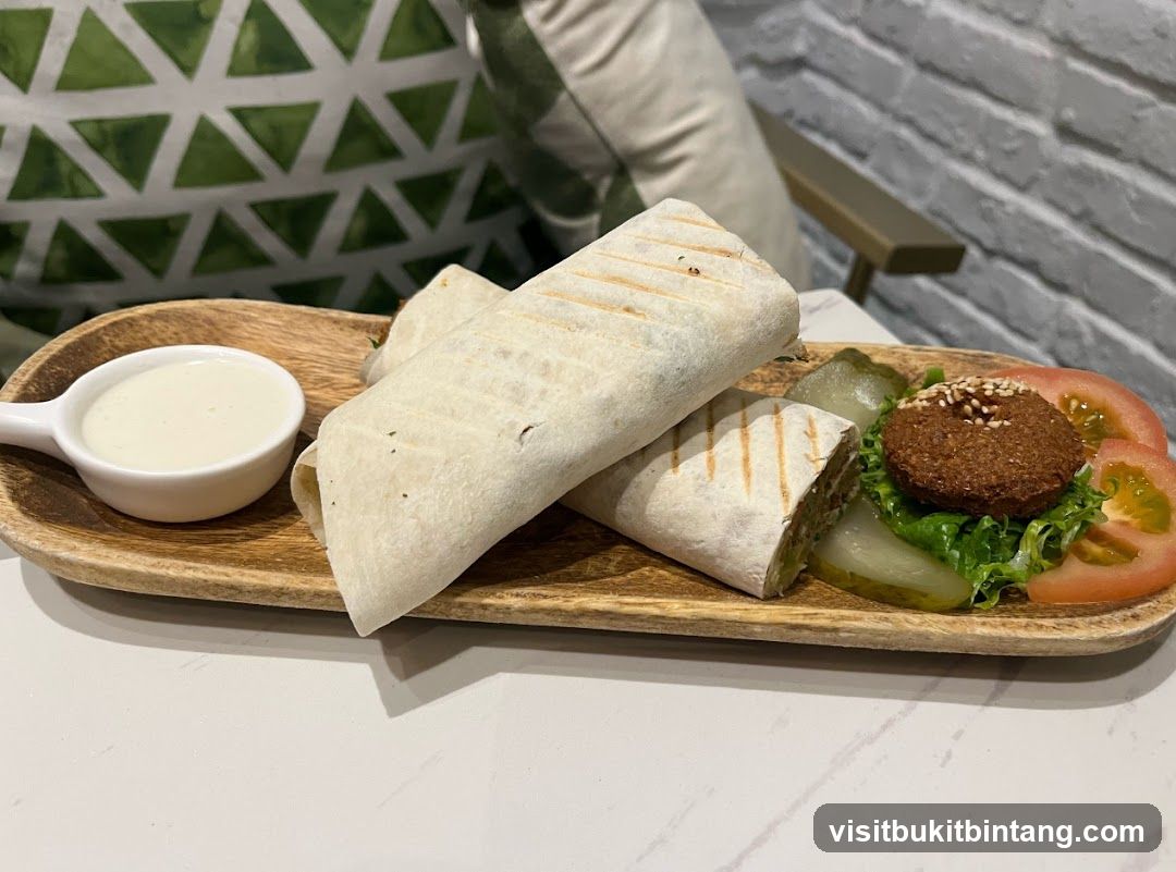 Falafel Wraps with Dip