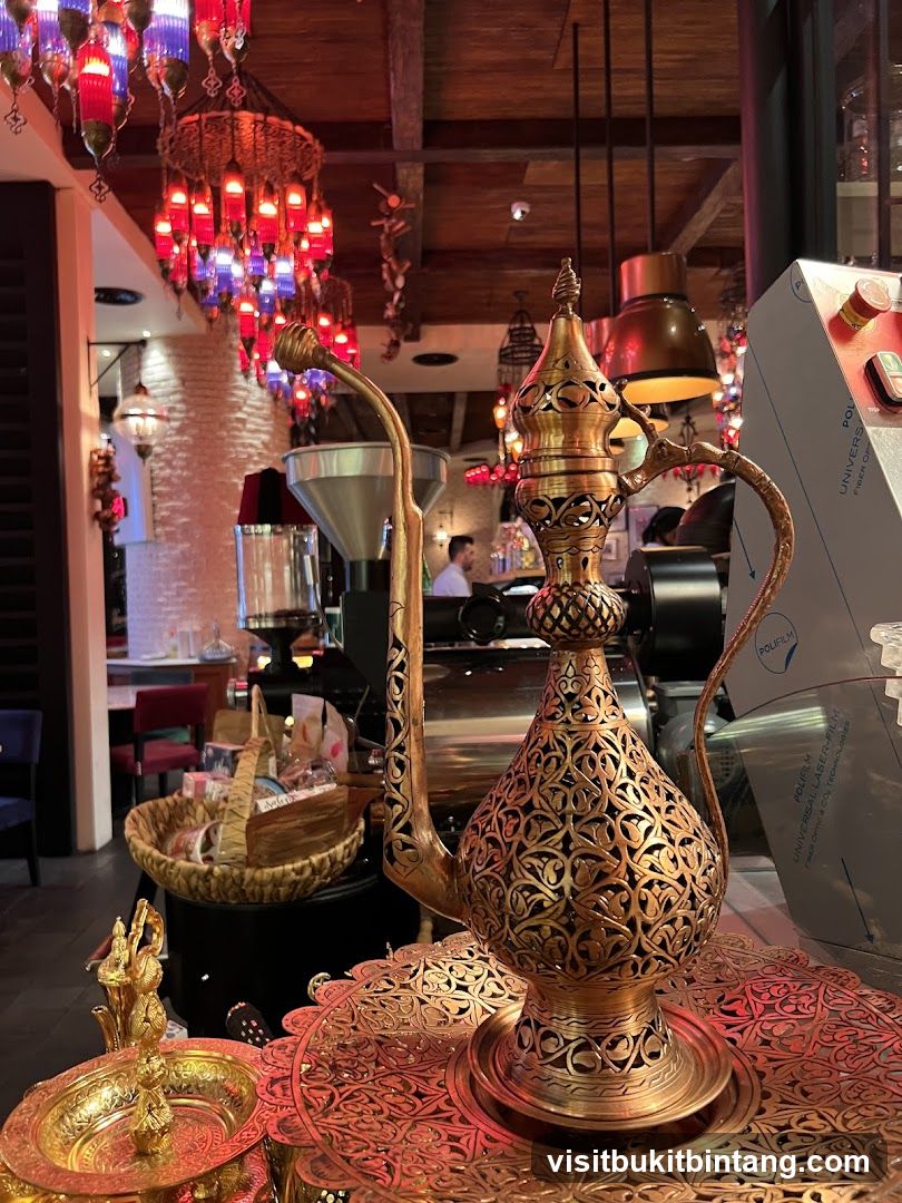 Ornate Coffee Pot and Decor