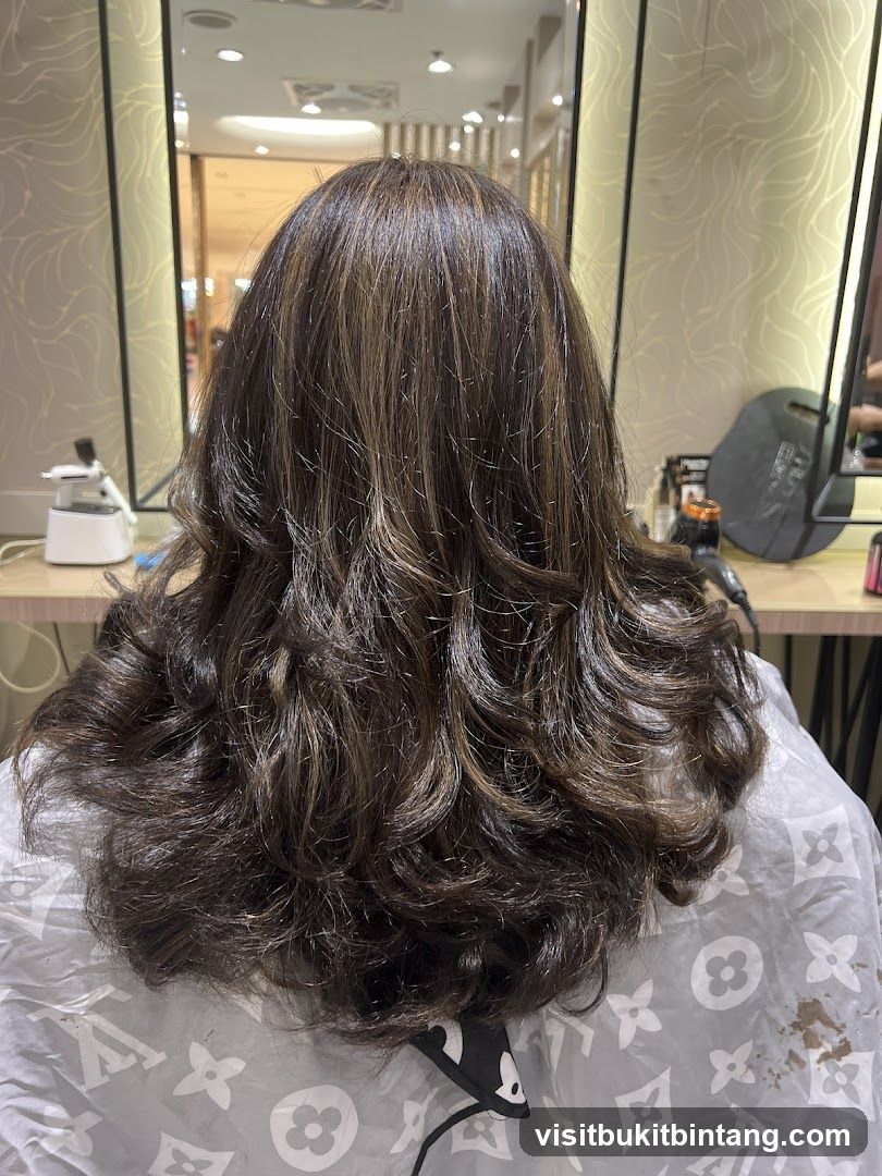 Woman's Hair After Styling