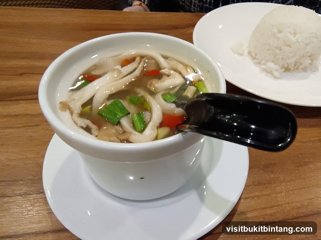 Mushroom Soup with Rice