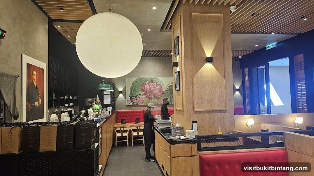 Restaurant Interior with Staff
