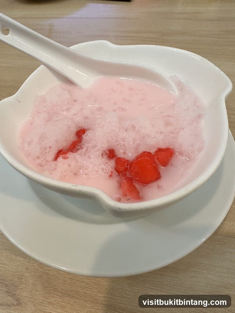 Strawberry Dessert with Shaved Ice