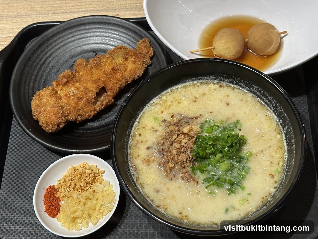 Ramen with Fried Pork and Oden