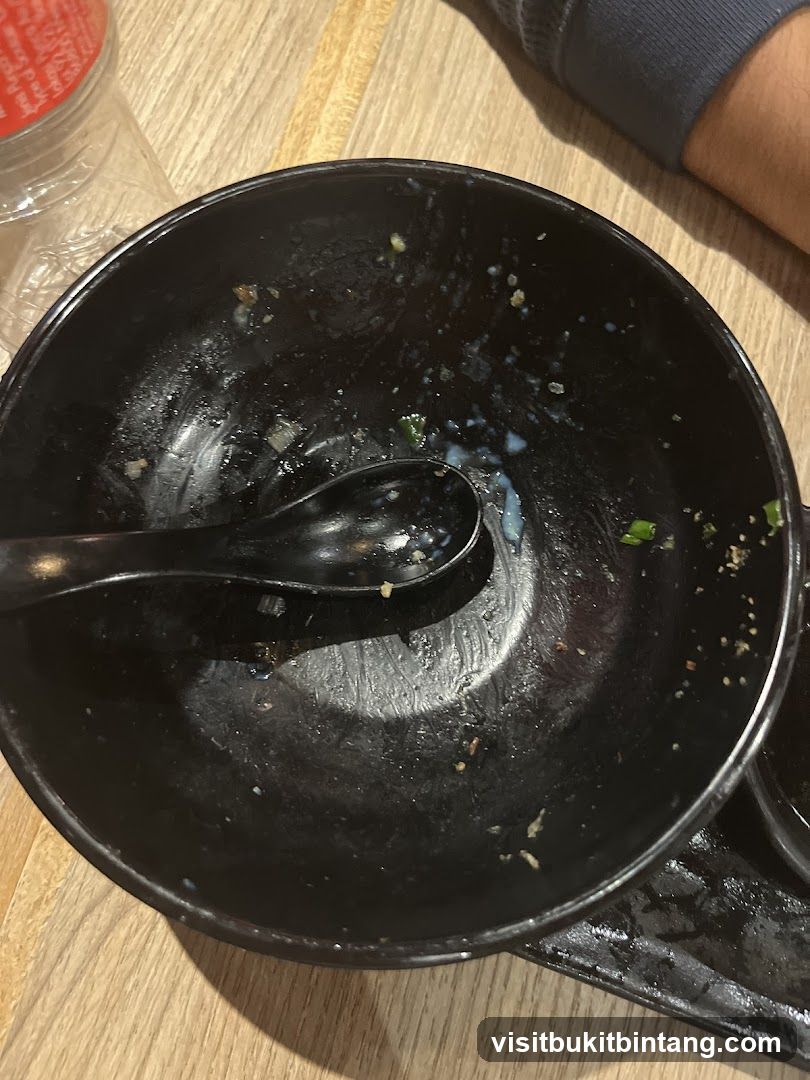 Dirty Bowl with Spoon