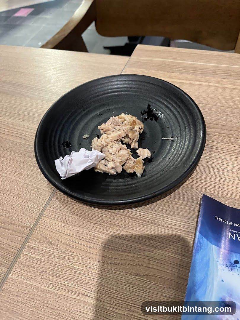 Leftover Chicken on Plate