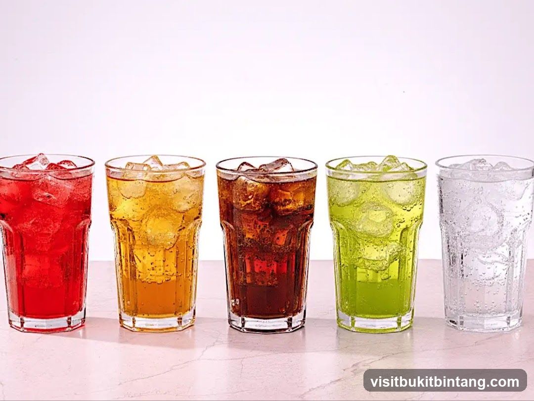 Five Glasses of Iced Soda