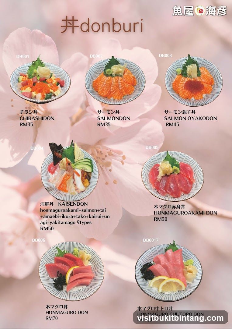 Donburi Menu