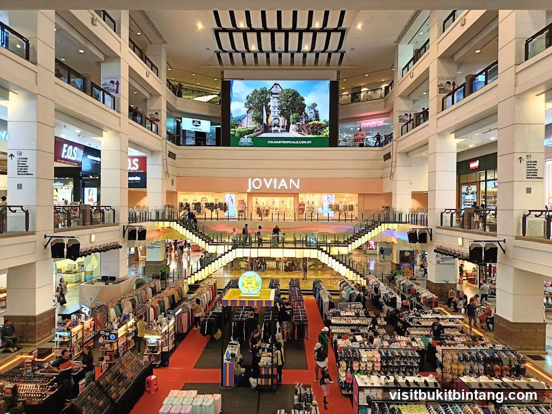 Mall Interior with Shops and Displays