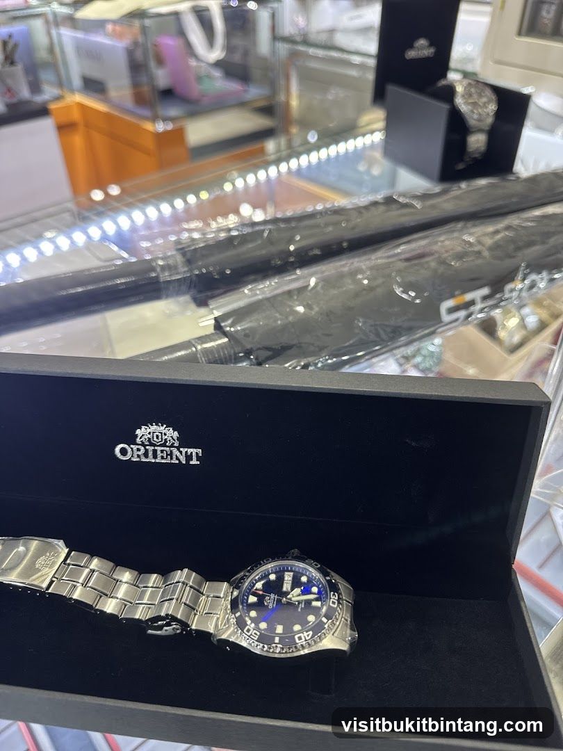 Orient Watch in Display Case