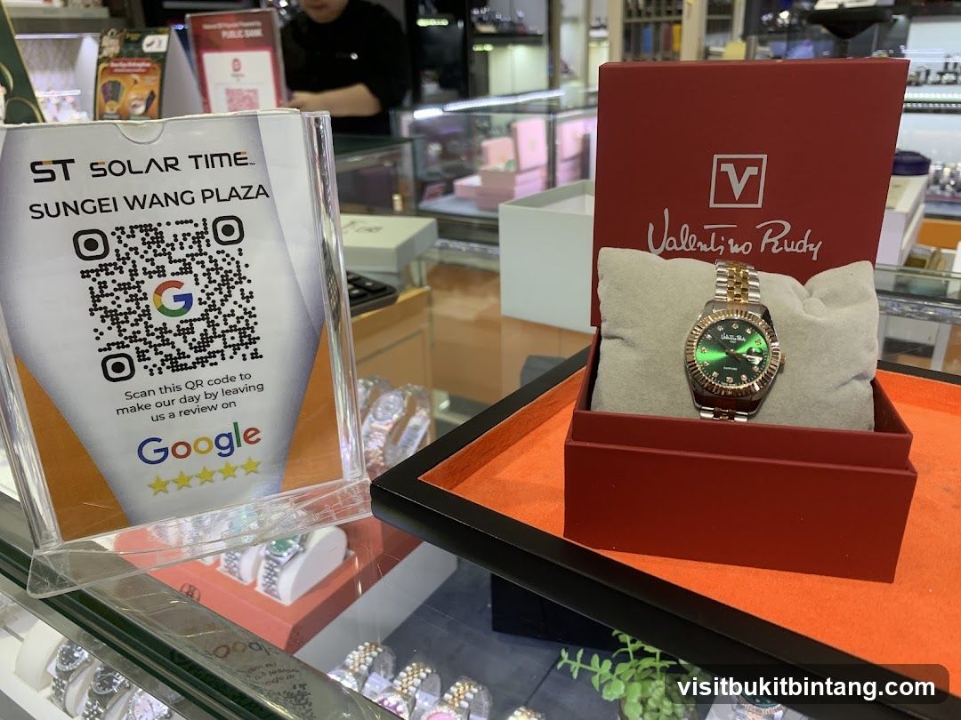 Watch Display with QR Code