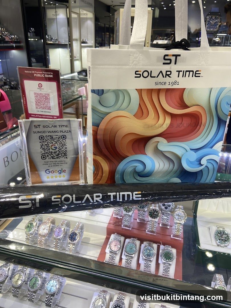 Solar Time Watch Store Display