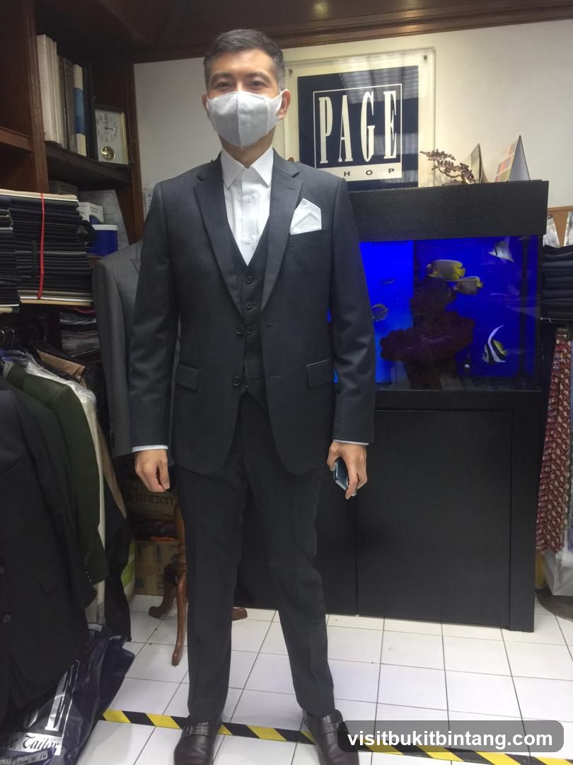 Man in a Suit in a Tailor Shop